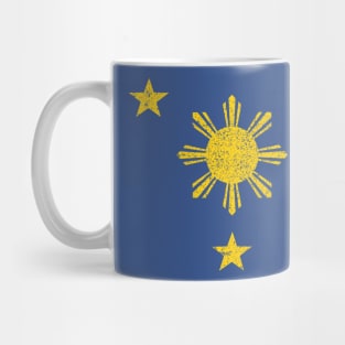 3 Stars and a Sun Philippine Flag Vintage Mug